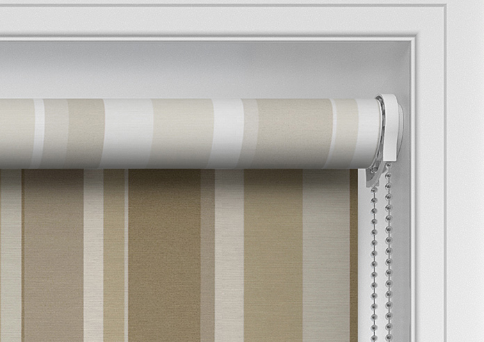 Riviera Stripe, Caramel - Twist&Fit Roller Blind - Image 11